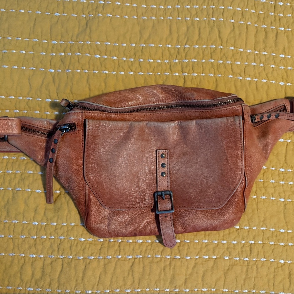 Free People coral crossbody sling bag